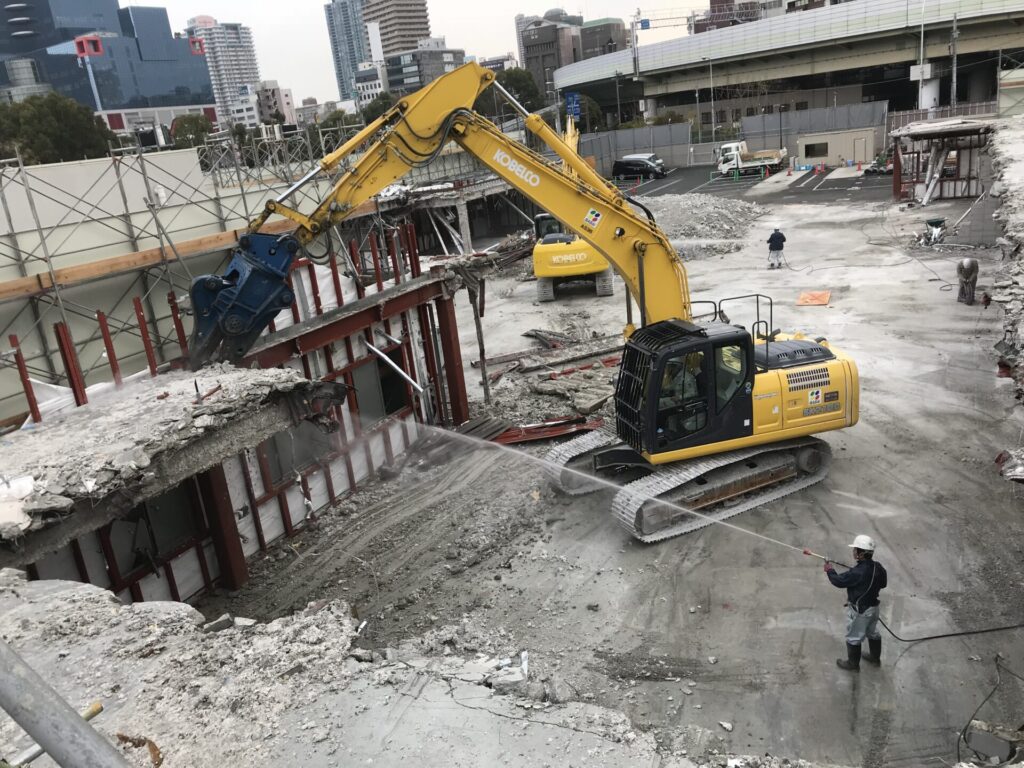 大阪府天満警察署仮庁舎撤去工事